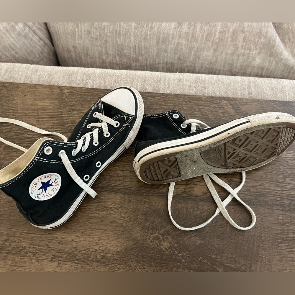 Converse Kids Black and White Sneakers